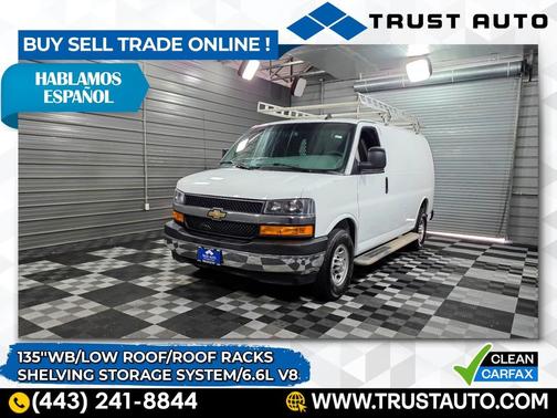 2021 Chevrolet Express 2500 135''WB Low Roof 6.6L V8 Minivan/Van w/Shelving Storage System