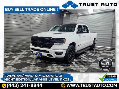 Bright White Clearcoat 2021 RAM 1500 Laramie
