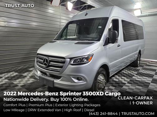 Iridium Silver 2022 Mercedes-Benz Sprinter 3500XD High Roof