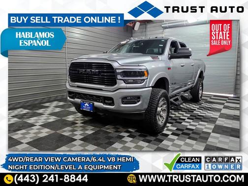 2021 RAM 2500 Laramie 4WD Crew Cab 6.4L V8 Hemi Pickup Truck w/Night/Level A Pkgs
