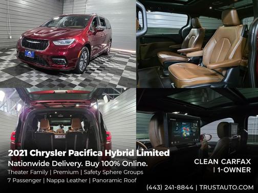 Velvet Red Pearlcoat 2021 Chrysler Pacifica Hybrid Limited