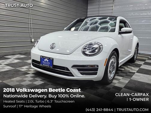 Pure White 2018 Volkswagen Beetle 2.0T Coast