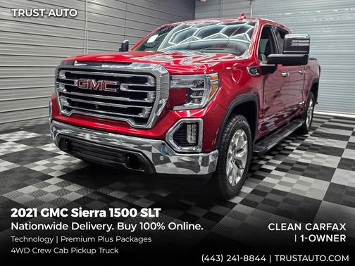 Cayenne Red Tintcoat 2021 GMC Sierra 1500 SLT
