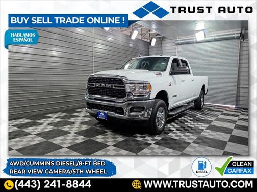 2022 RAM 3500 Big Horn 4WD Crew Cab 8FT Bed Cummins Diesel Pickup Truck