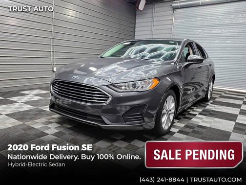 Magnetic Metallic 2020 Ford Fusion SE Hybrid-Electric Sedan