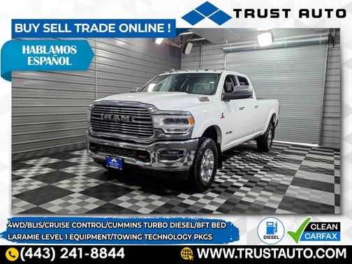 2020 RAM 2500 Laramie 4WD Crew Cab 8FT Long Bed Cummins Turbo Diesel Pickup Truck