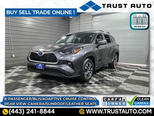 Magnetic Gray Metallic 2023 Toyota Highlander Hybrid XLE