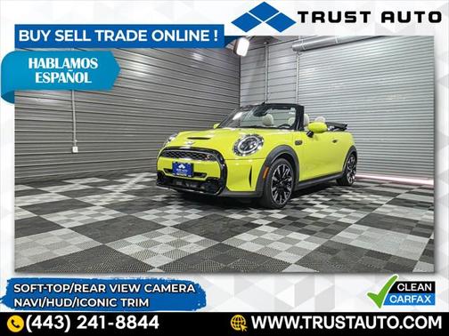 2022 MINI Convertible S Soft-Top Convertible w/Iconic trim