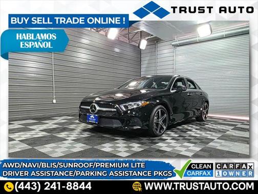 2022 Mercedes-Benz A-Class A 220 4MATIC AWD Sedan w/Premium Pkg