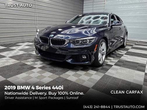 Carbon Black Metallic 2019 BMW 440 Gran Coupe i