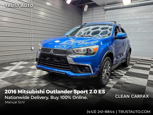 Octane Blue Metallic 2016 Mitsubishi Outlander Sport 2.0 ES