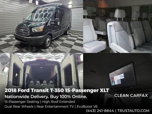 Green Gem Metallic 2018 Ford Transit-350 XLT