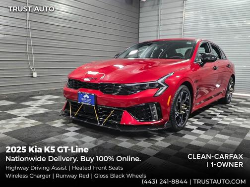 Runway Red 2025 Kia K5 GT-Line Sedan