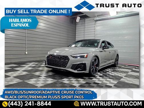 2021 Audi S5 Premium Plus 3.0 TSFI quattro AWD Hatchback w/S sport/Black optic Pkgs