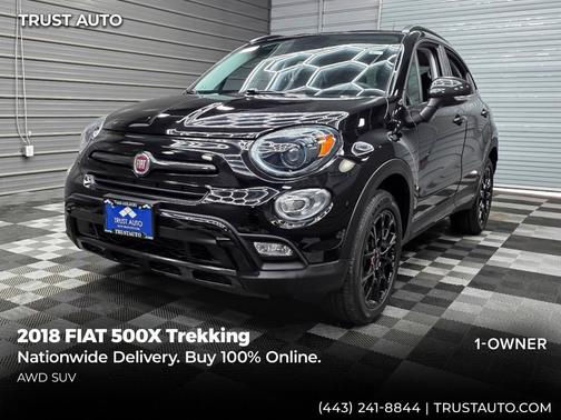 Nero Cinema (Black Clear Coat) 2018 FIAT 500X Urbana Edition