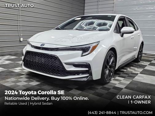 Wind Chill Pearl 2024 Toyota Corolla Hybrid SE