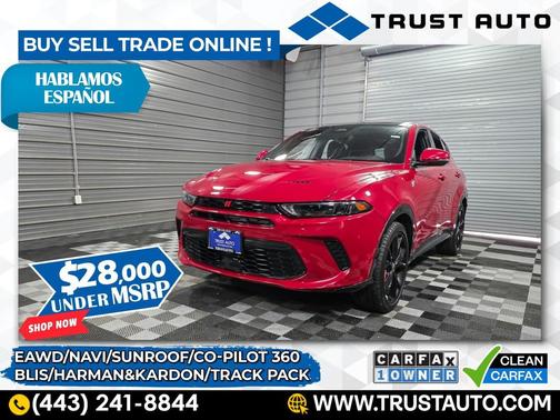 2024 Dodge Hornet R/T Plus eAWD Hybrid-Electric Luxury SUV w/Track Pack