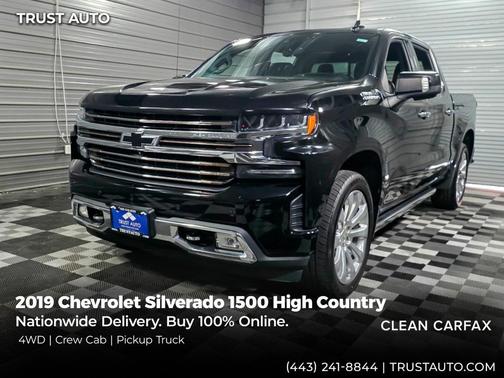 Black 2019 Chevrolet Silverado 1500 High Country
