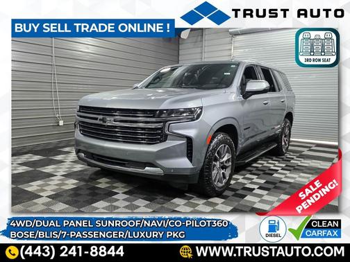 Sterling Gray Metallic 2023 Chevrolet Tahoe LT