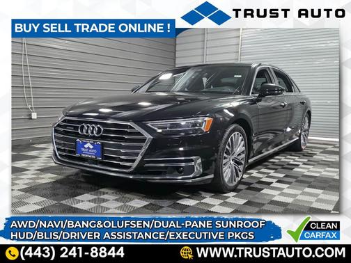 Mythos Black Metallic 2019 Audi A8 L 55