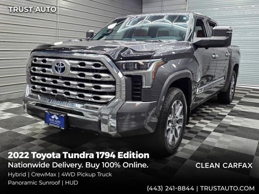 Magnetic Gray Metallic 2022 Toyota Tundra 1794 Edition