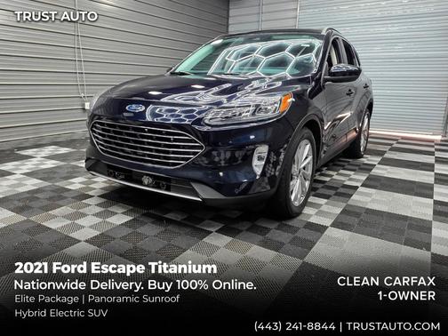 Antimatter Blue Metallic 2021 Ford Escape Titanium
