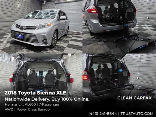 Silver Sky Metallic 2018 Toyota Sienna XLE