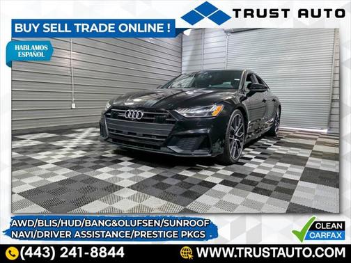 2019 Audi A7 Prestige 55 TFSI Quattro AWD Hatchback w/Driver Assistance/Black