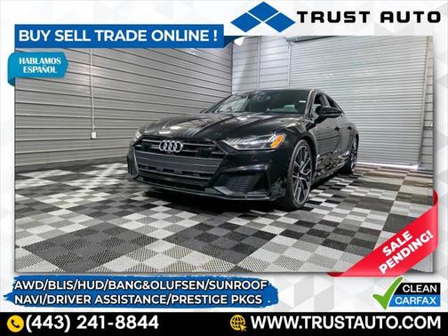 2019 Audi A7 Prestige 55 TFSI Quattro AWD Hatchback w/Driver Assistance/Black