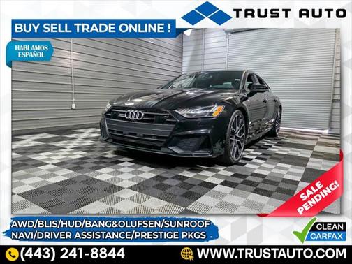 2019 Audi A7 Prestige 55 TFSI Quattro AWD Hatchback w/Driver Assistance/Black