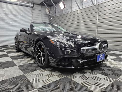 Black 2018 Mercedes-Benz SL 550 550 Hard-Top Convertible w/Driver Assistance Pkg