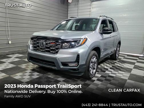 Lunar Silver Metallic 2023 Honda Passport TrailSport AWD SUV