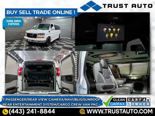 2021 GMC Savana 2500 Limited Explorer SE 135 WB Luxury Conversion Van w/Entertainment Pkg