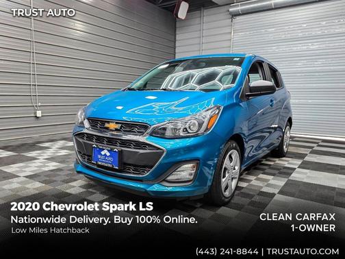 Caribbean Blue 2020 Chevrolet Spark LS