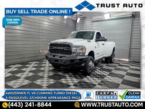 2022 RAM 3500 Tradesman Regular Cab Cummins Diesel Pickup Truck w/Level 2 Equipment Group