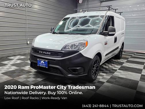 Bright White 2020 RAM ProMaster City Tradesman