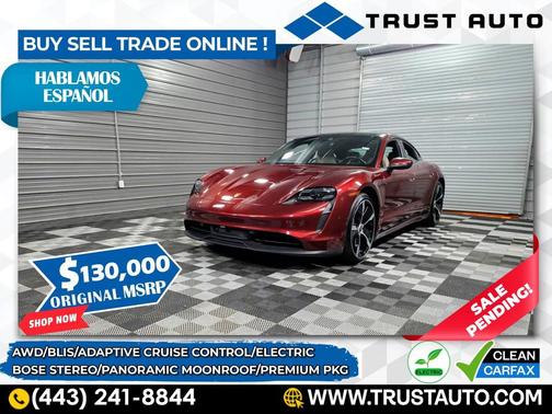 2021 Porsche Taycan 4S AWD Electric Luxury Sedan w/Premium Pkg