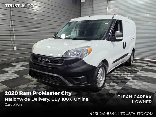 Bright White 2020 RAM ProMaster City Tradesman