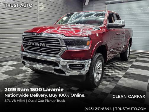Delmonico Red Pearlcoat 2019 RAM 1500 Laramie