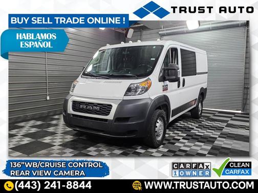 2020 RAM ProMaster 1500 Low Roof