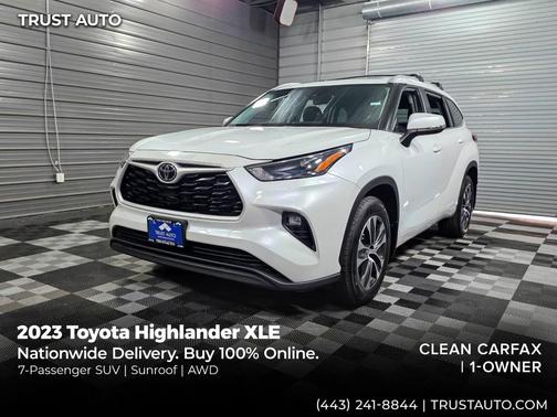 Wind Chill Pearl 2023 Toyota Highlander XLE