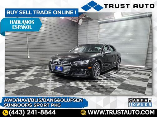 2018 Audi S4 Premium Plus AWD Luxury Sedan