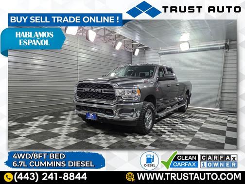2019 RAM 3500 Tradesman 4WD Crew Cab 8FT Bed Cummins Diesel Pickup Truck