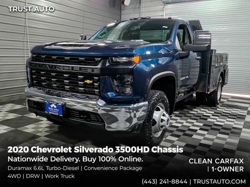 Northsky Blue Metallic 2020 Chevrolet Silverado 3500 WT