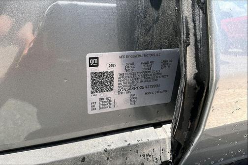 Sterling Gray Metallic 2025 Chevrolet Tahoe Premier