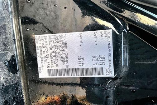 2025 Nissan Altima SV FWD