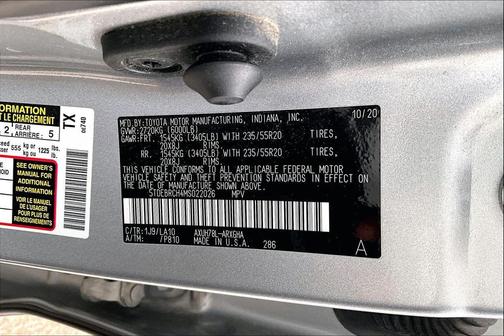 2021 Toyota Highlander Hybrid Platinum