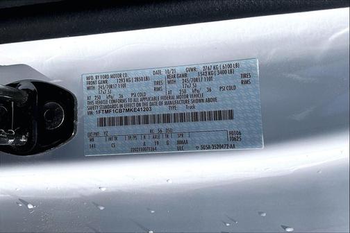 Oxford White 2021 Ford F-150 XL