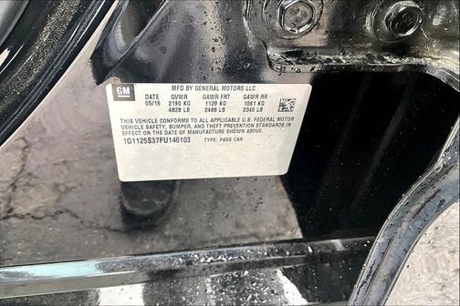 Black 2015 Chevrolet Impala 2LT