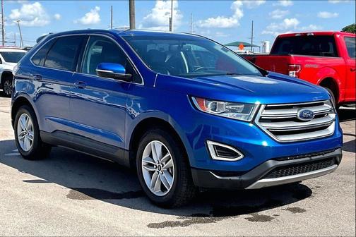 Blue Metallic 2018 Ford Edge SEL